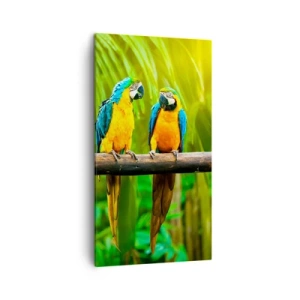 Quadro em tela - E ouviste dizer que ela...? - 45x80 cm