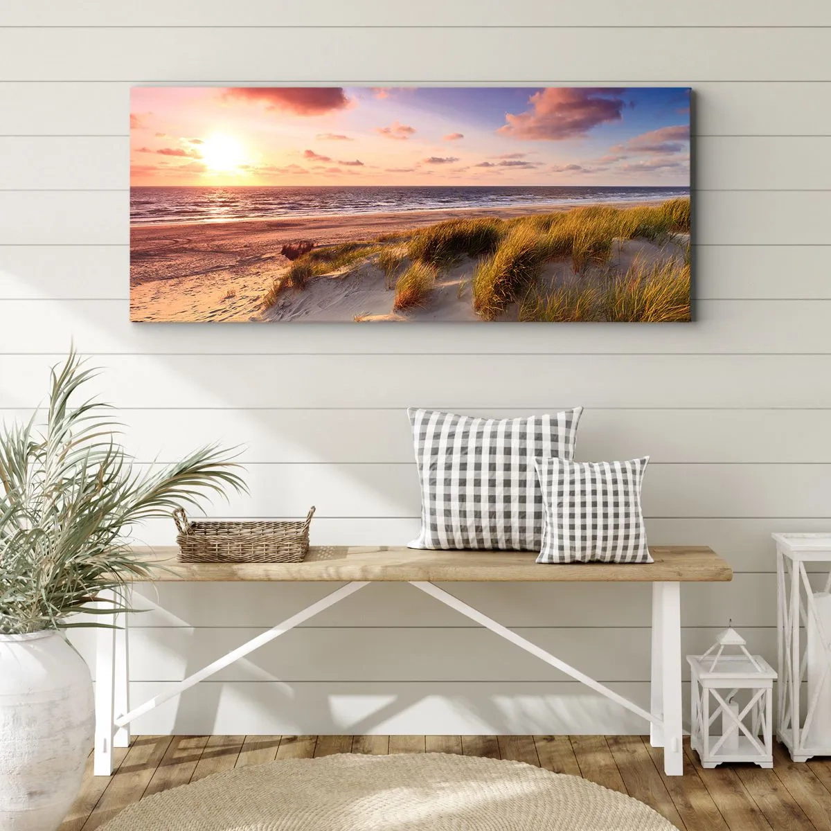 Quadro em tela - Ar com cheiro de verão - 100x40 cm