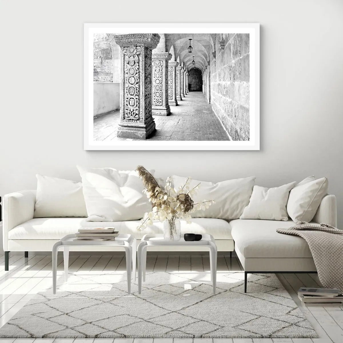 Pôster em moldura branca - E para onde...? - 91x61 cm