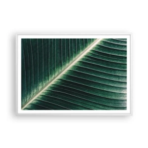 Pôster em moldura branca - O ritmo da natureza - 100x70 cm