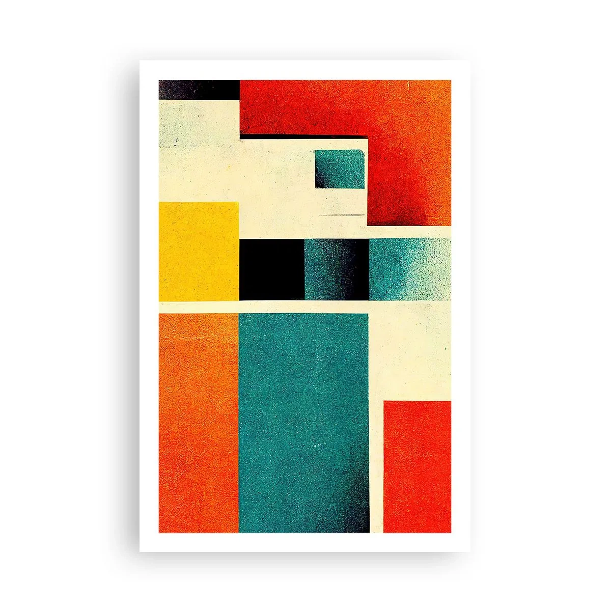 Pôster - Abstração geométrica – boa energia - 61x91 cm