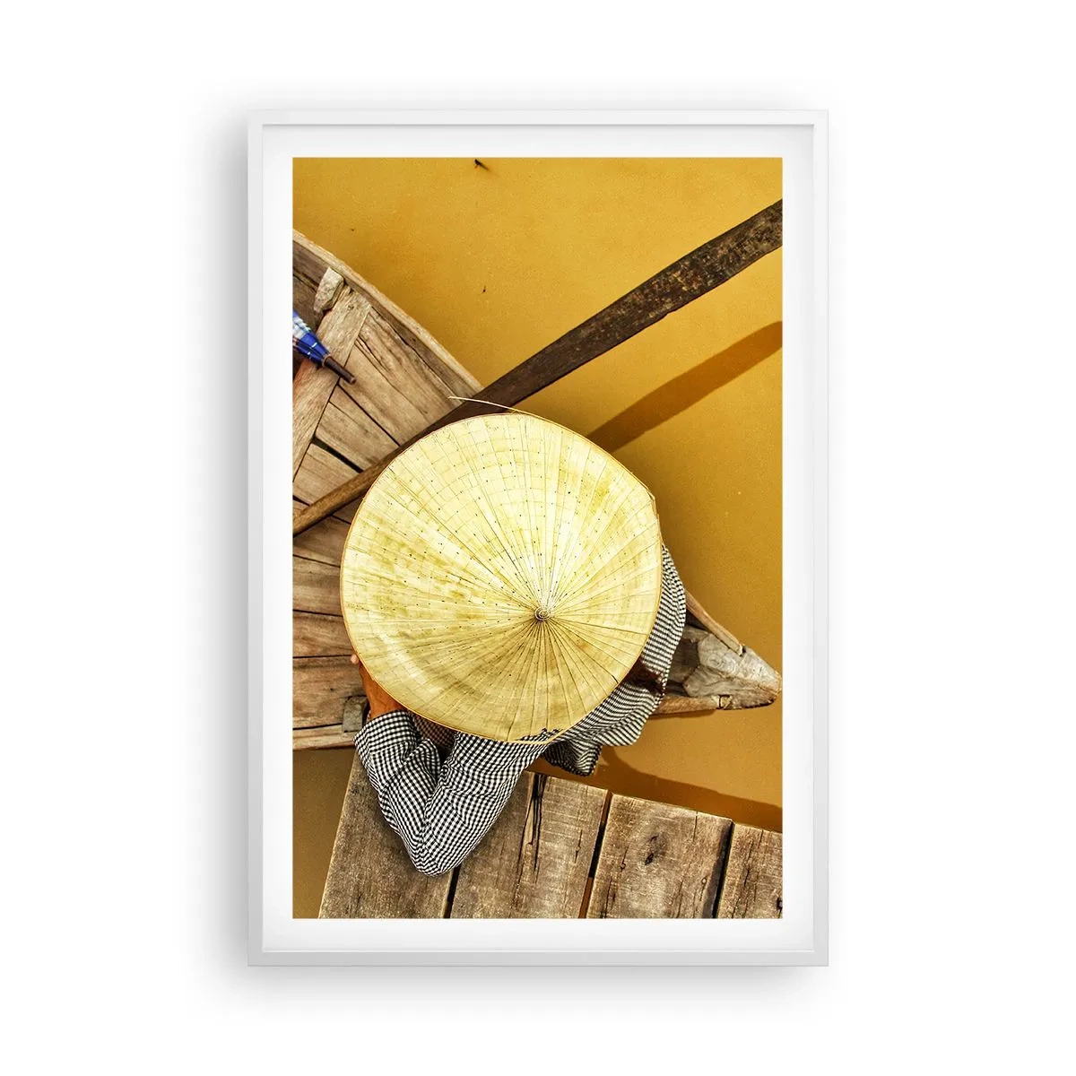 Pôster em moldura branca - A vida no rio amarelo - 61x91 cm