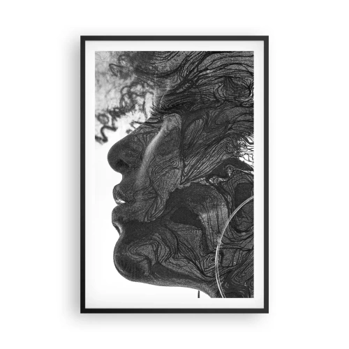 Pôster com moldura preta - Entrelaçados em sonhos - 61x91 cm