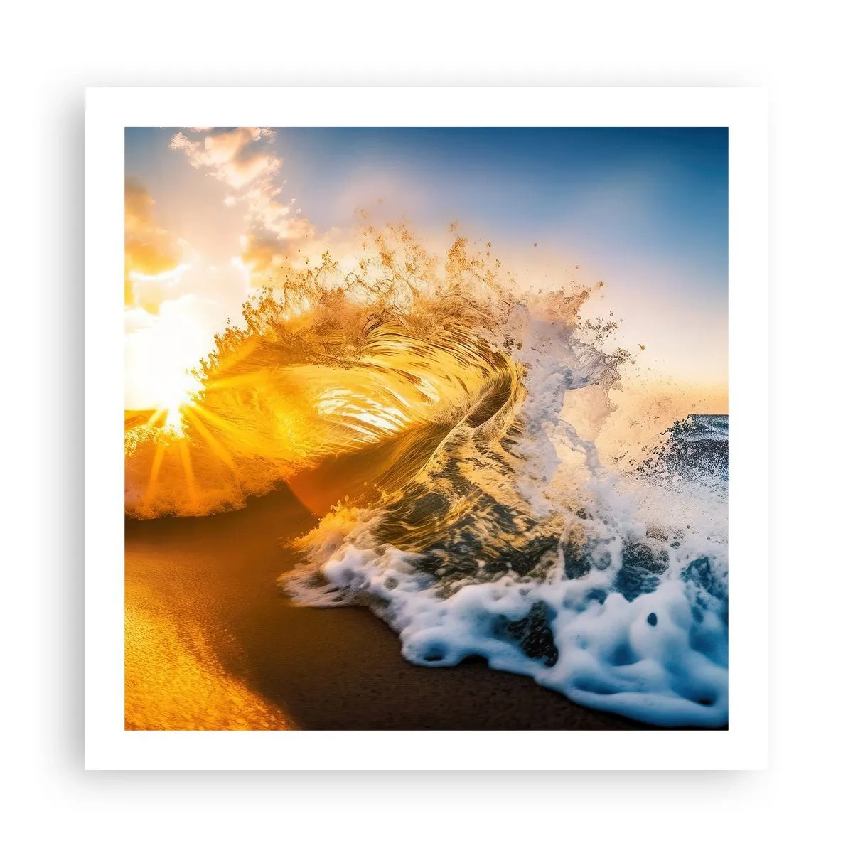 Pôster - Diversão na areia - 60x60 cm