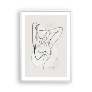 Pôster em moldura branca - A arte da sedução - 50x70 cm