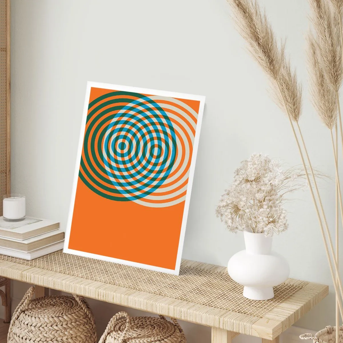 Pôster - Variação circular abstrata - 40x50 cm