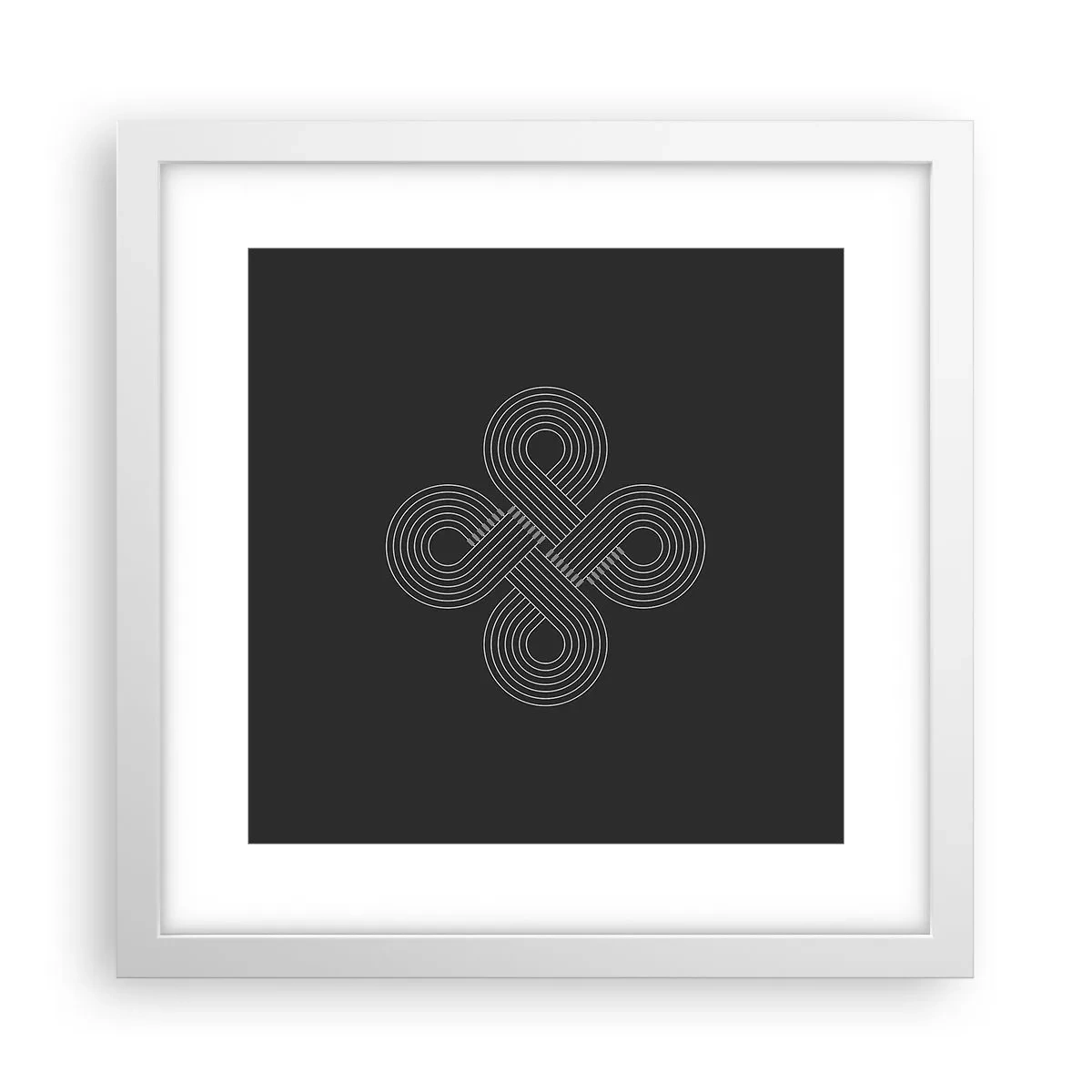 Pôster em moldura branca - No espírito celta - 30x30 cm