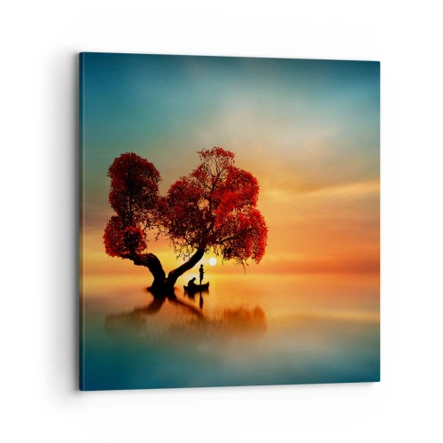 Quadro em tela - A distância e o silêncio do mundo - 70x70 cm