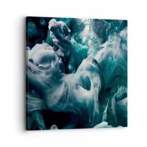 Quadro em tela - Movimento de cores - 30x30 cm