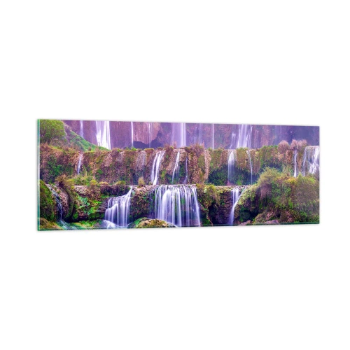 Quadro em vidro - Escadas para o céu - 90x30 cm