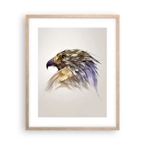 Pôster com moldura de carvalho claro - Retrato de um guerreiro - 40x50 cm