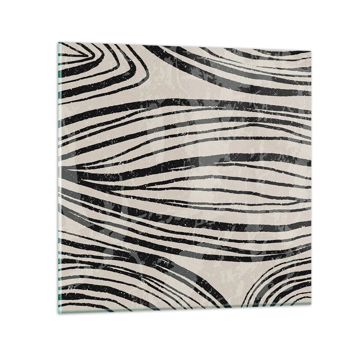 Quadro em vidro - Piscina em linha - 40x40 cm