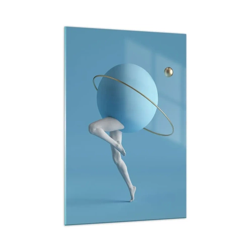 Quadro em vidro - Planetas a enlouquecer - 70x100 cm
