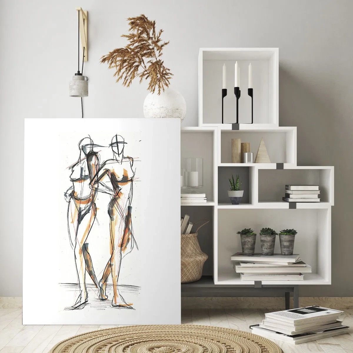Quadro em vidro - Um estudo do encanto - 70x100 cm