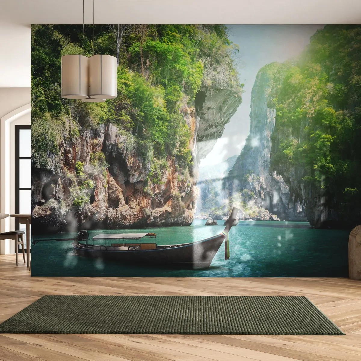 Papel de Parede Premium Canvas - Um convite para uma viagem exótica - Paisagem, Tailândia, Mar - 250x175 cm