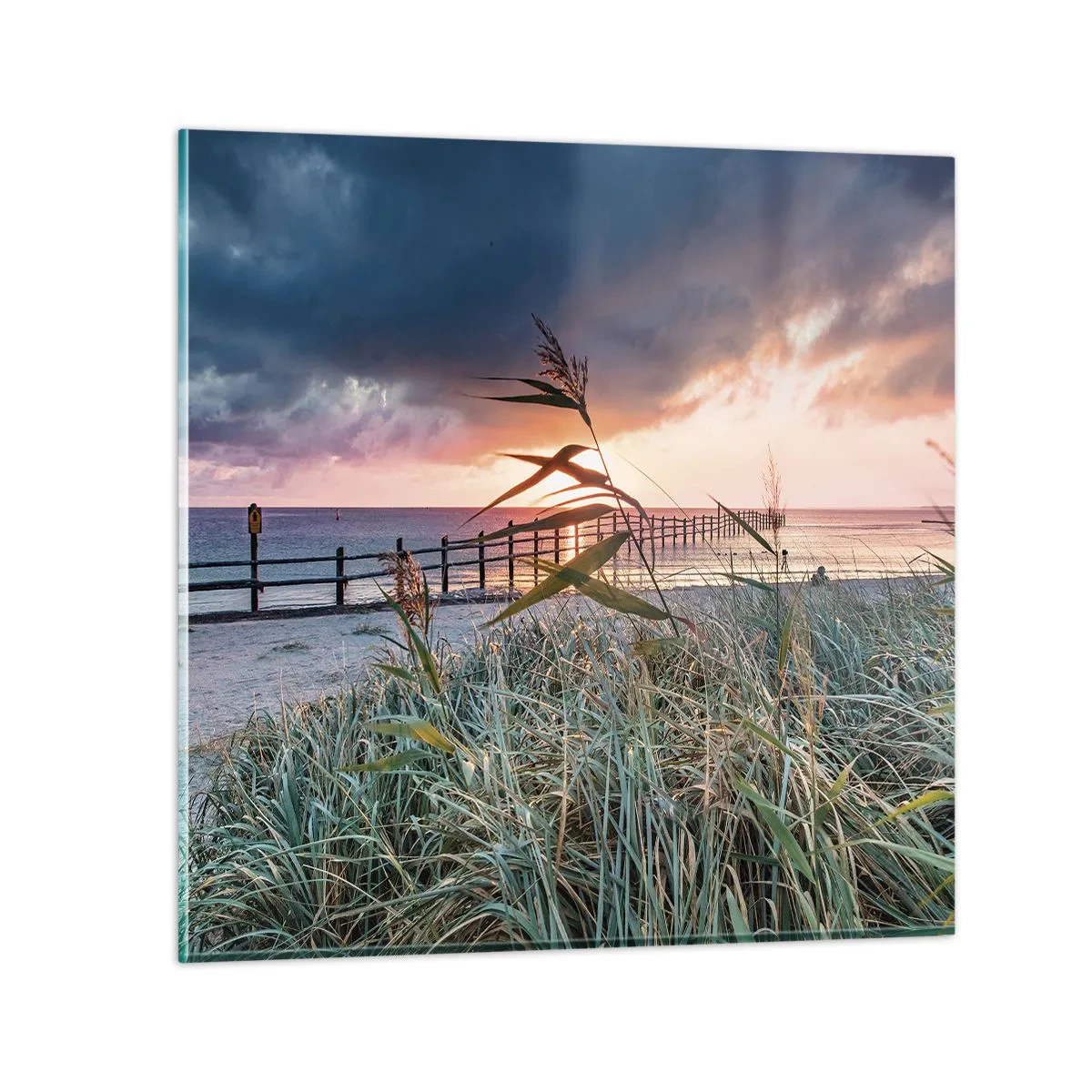 Quadro em vidro - O vento não leva - 30x30 cm