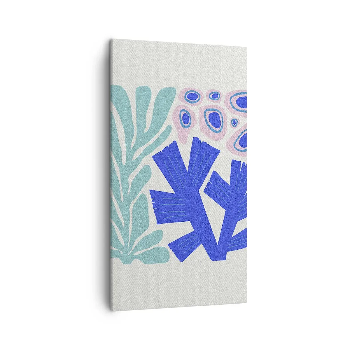 Quadro em tela - Jardim subaquático - 45x80 cm