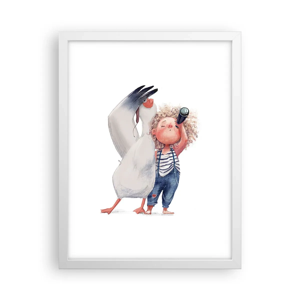 Pôster em moldura branca - O itinerário da grande viagem - 30x40 cm