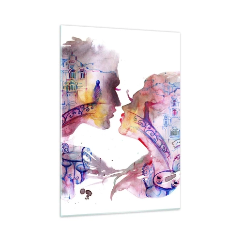 Quadro em vidro - A ponte secreta dos suspiros - 50x70 cm