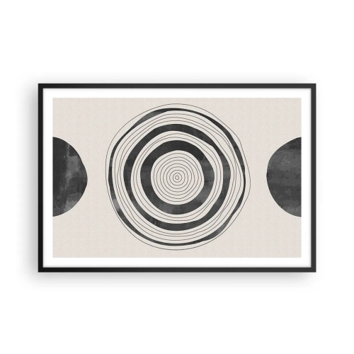 Pôster com moldura preta - Importante é o que há no caminho - 91x61 cm