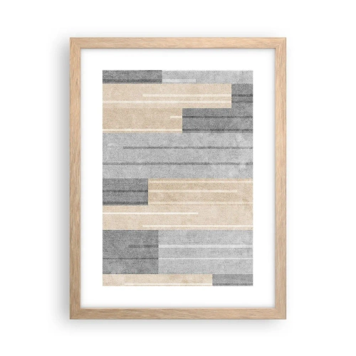 Pôster com moldura de carvalho claro - Composição: mantenha vertical - 30x40 cm
