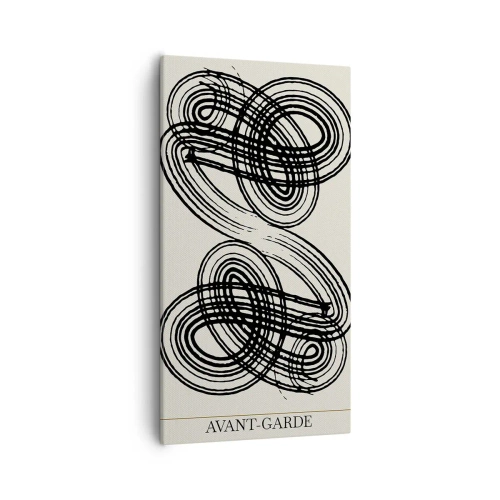 Quadro em tela - Saiu espontaneamente - 55x100 cm