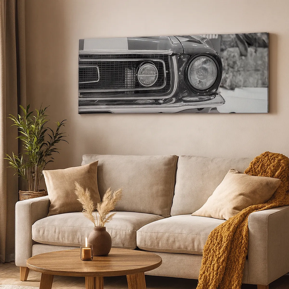 Quadro em tela - Condução perigosa - 30x30 cm