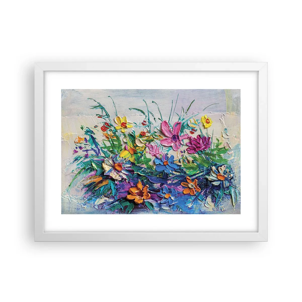 Pôster em moldura branca - Não é de todo natureza morta - 40x30 cm