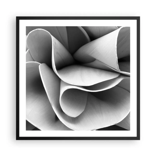 Pôster com moldura preta - Acontece no espaço - 60x60 cm