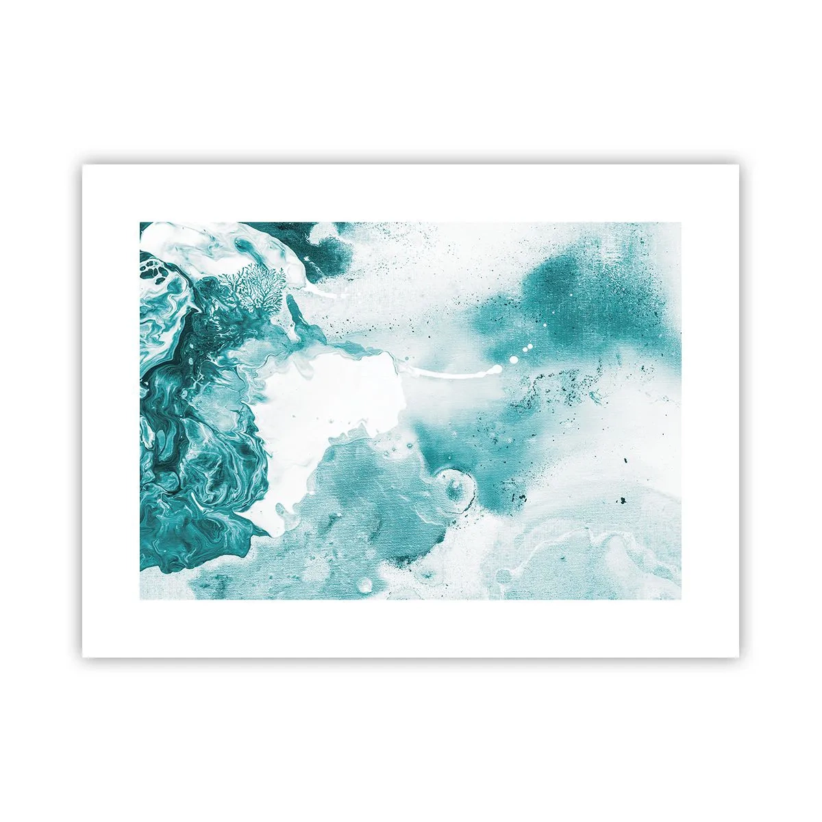 Pôster - Inundado em azul - 40x30 cm
