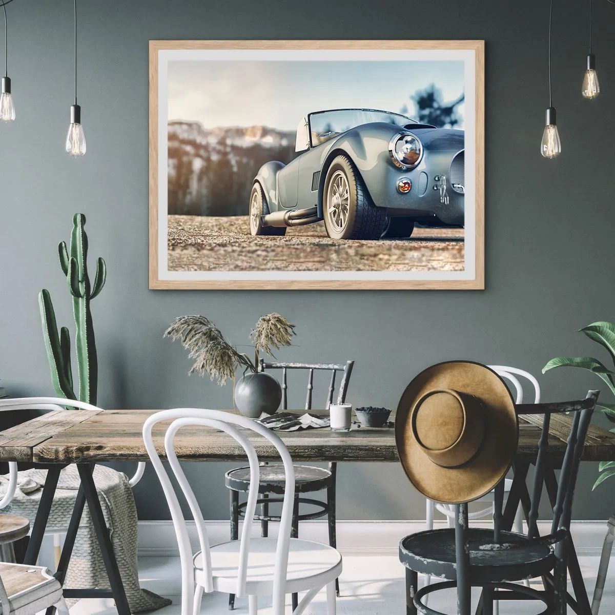 Pôster com moldura de carvalho claro - Porque o estilo conta - 91x61 cm