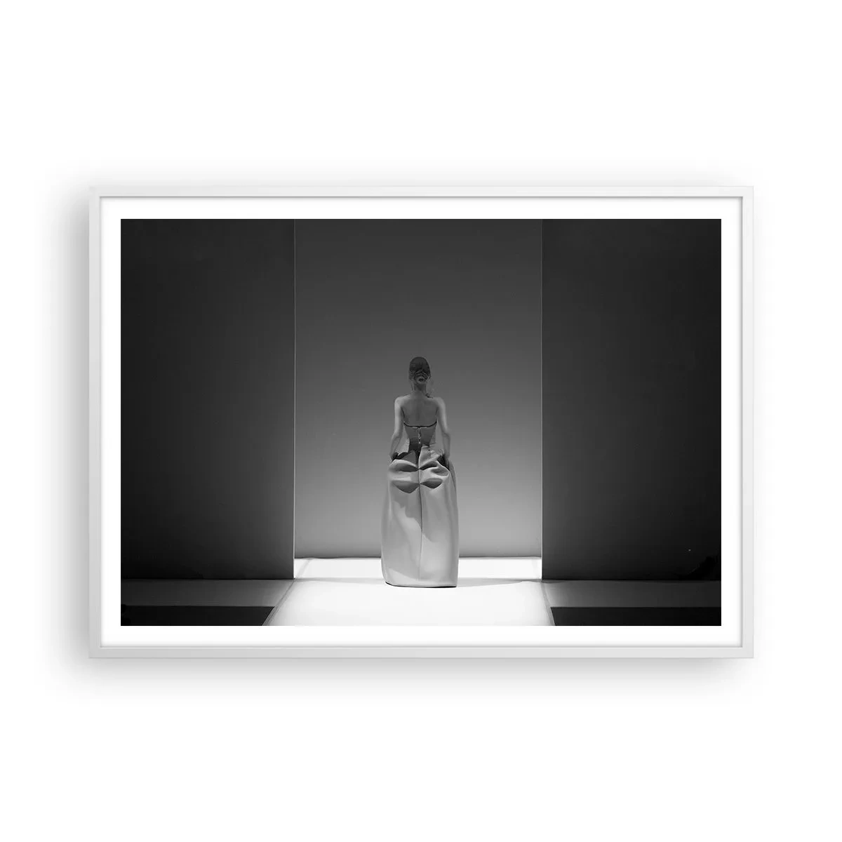Pôster em moldura branca - Simplicidade refinada - 100x70 cm