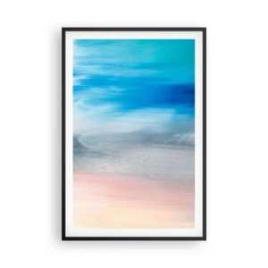 Pôster com moldura preta - Elementos: ar - 61x91 cm
