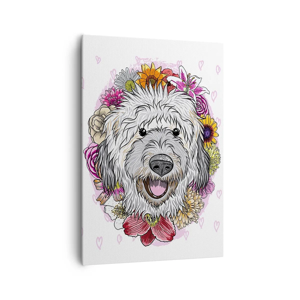 Quadro em tela - Alegria de cachorrinho - 70x100 cm