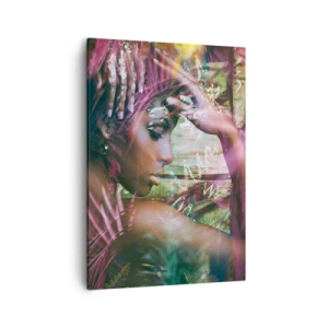 Quadro em tela - Mãe Natureza na selva - 50x70 cm