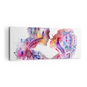Quadro em tela - A ponte secreta dos suspiros - 100x40 cm