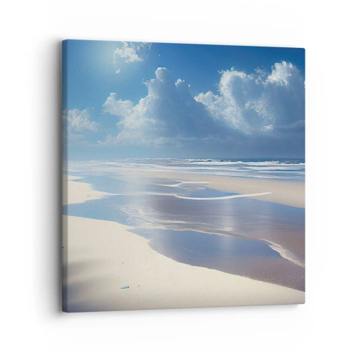 Quadro em tela - Férias no paraíso - 30x30 cm