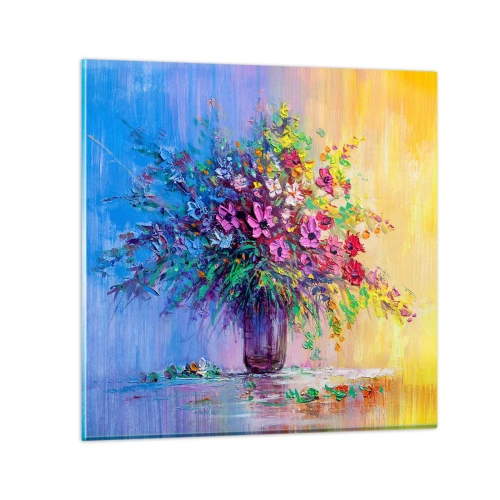 Quadro em vidro - Fruto de um prado - 50x50 cm