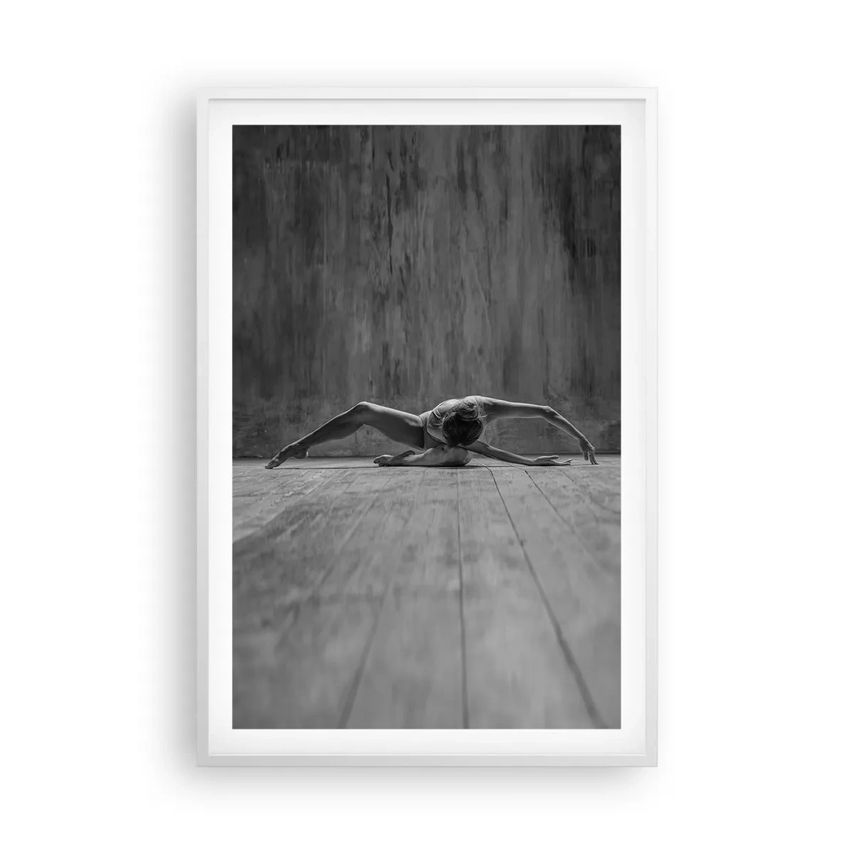 Pôster em moldura branca - Simetria encontrada - 61x91 cm