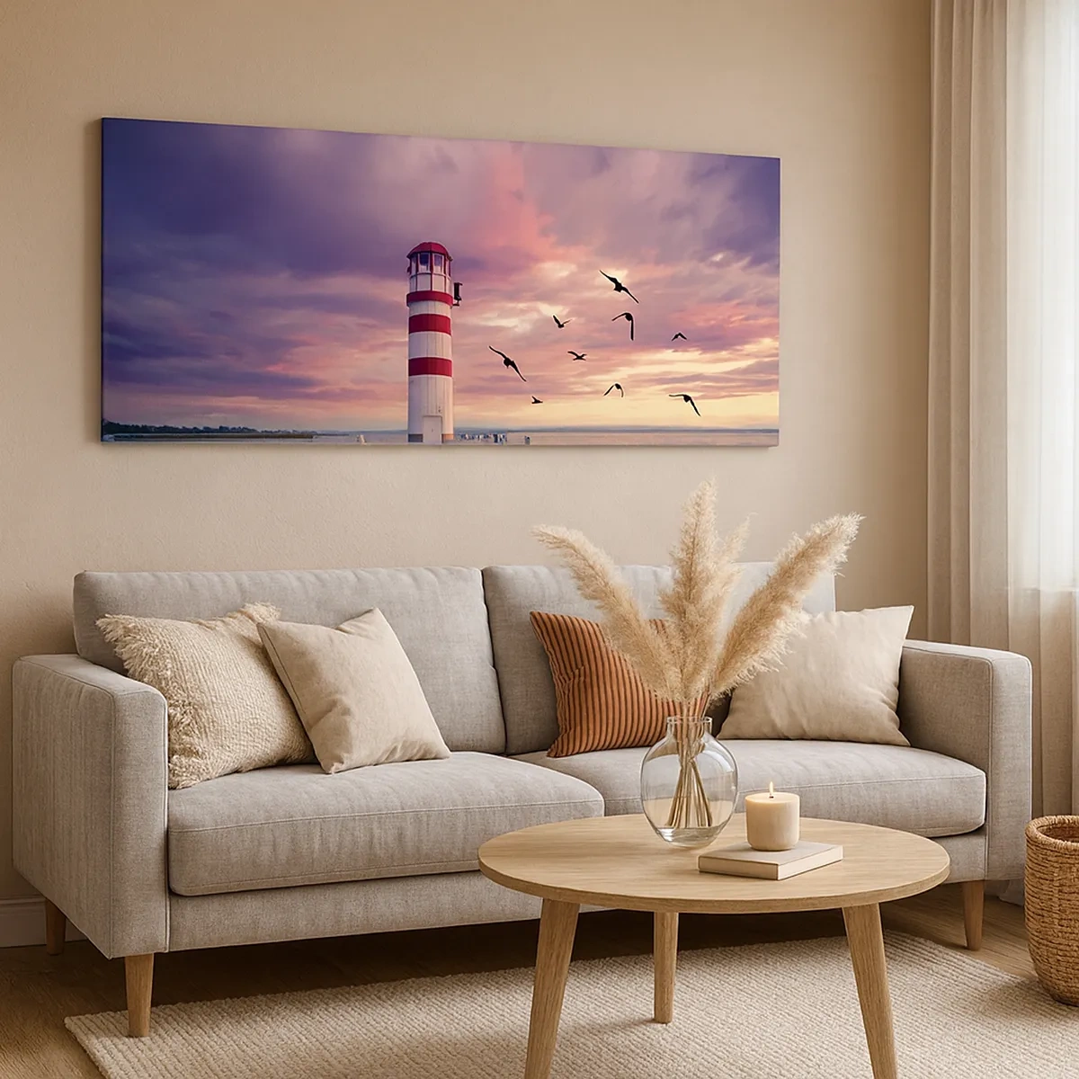 Quadro em tela - Hora de ir ao porto - 30x30 cm