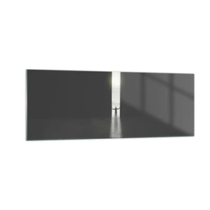 Quadro em vidro - Um passo para um futuro brilhante - 140x50 cm