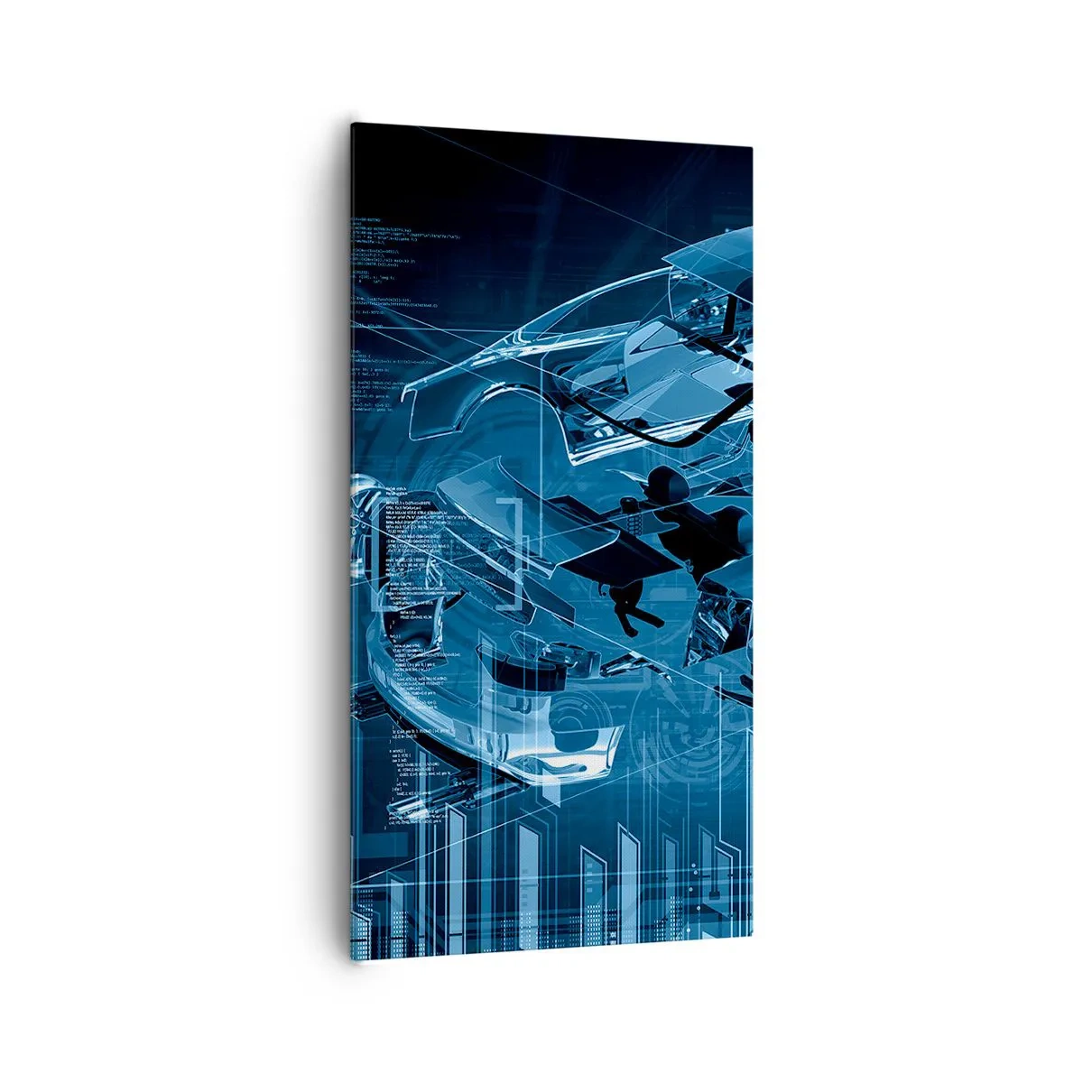 Quadro em tela - Anatomia da engenharia - 65x120 cm