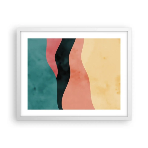 Pôster em moldura branca - Incompatibilidade compatível - 50x40 cm