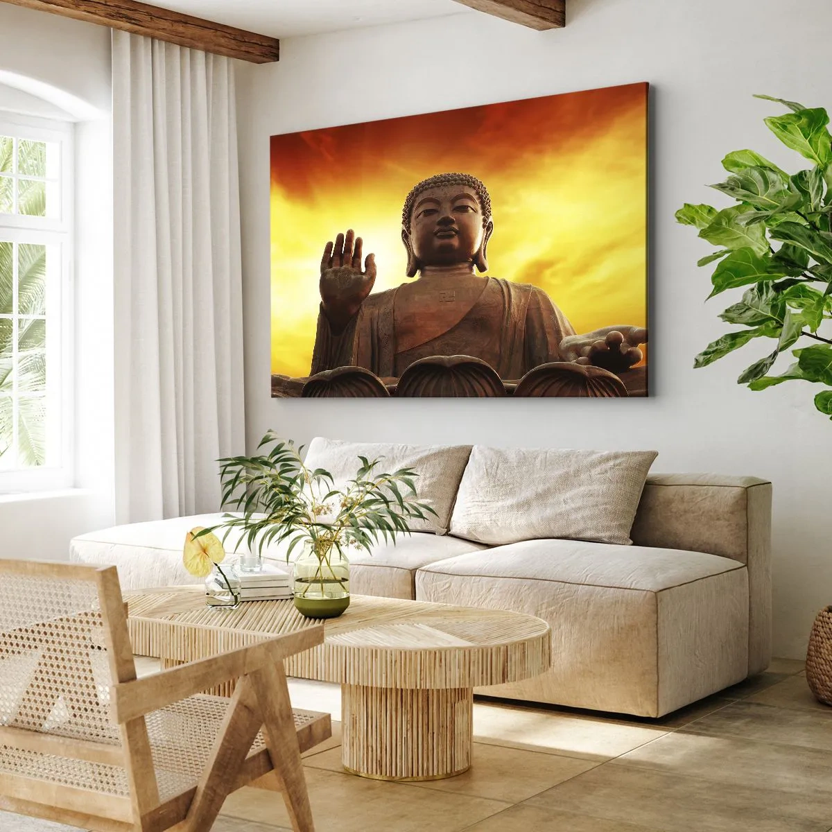 Quadro em tela - Paz do mundo - 120x80 cm