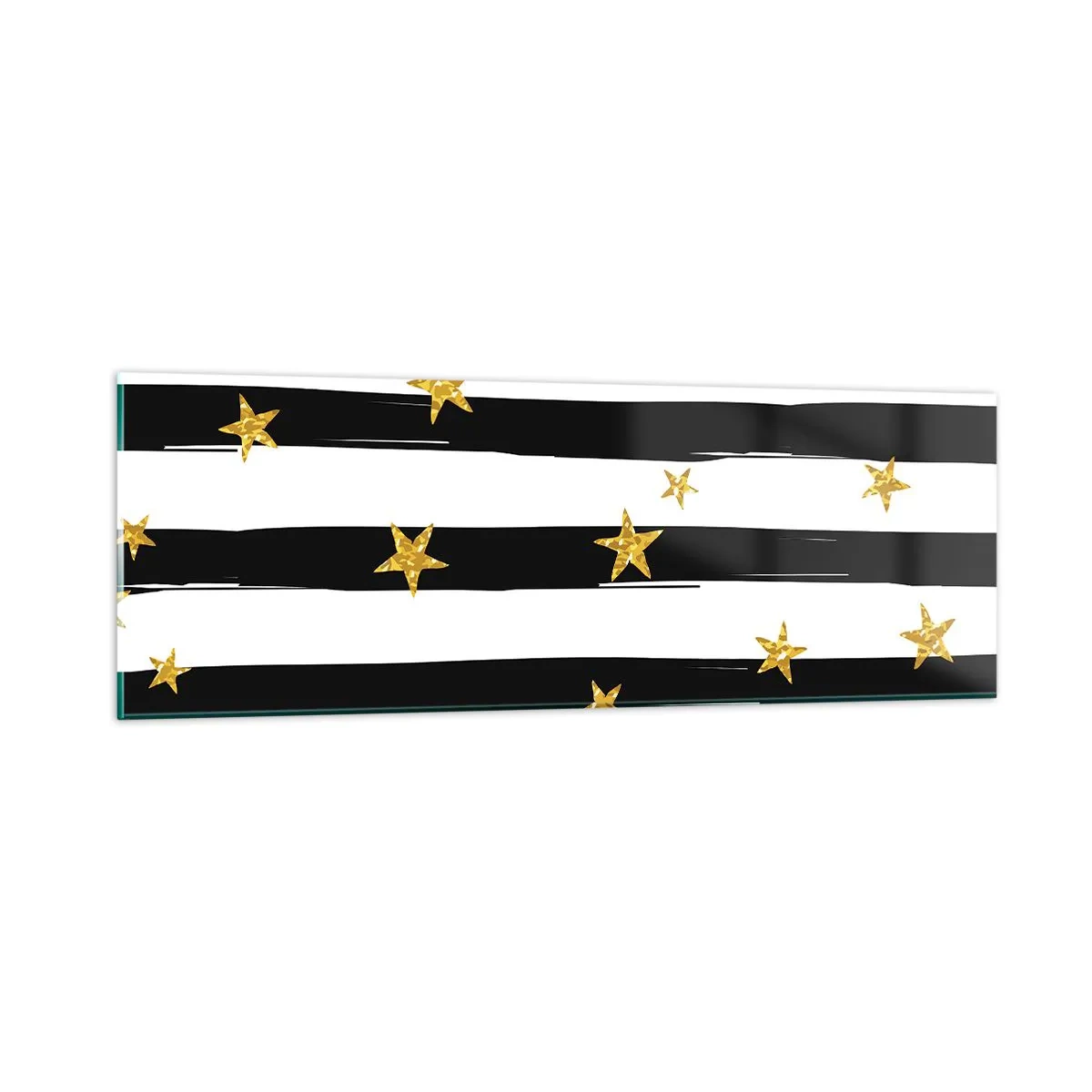 Quadro em vidro - Todos nós nascemos sob uma estrela da sorte - 90x30 cm