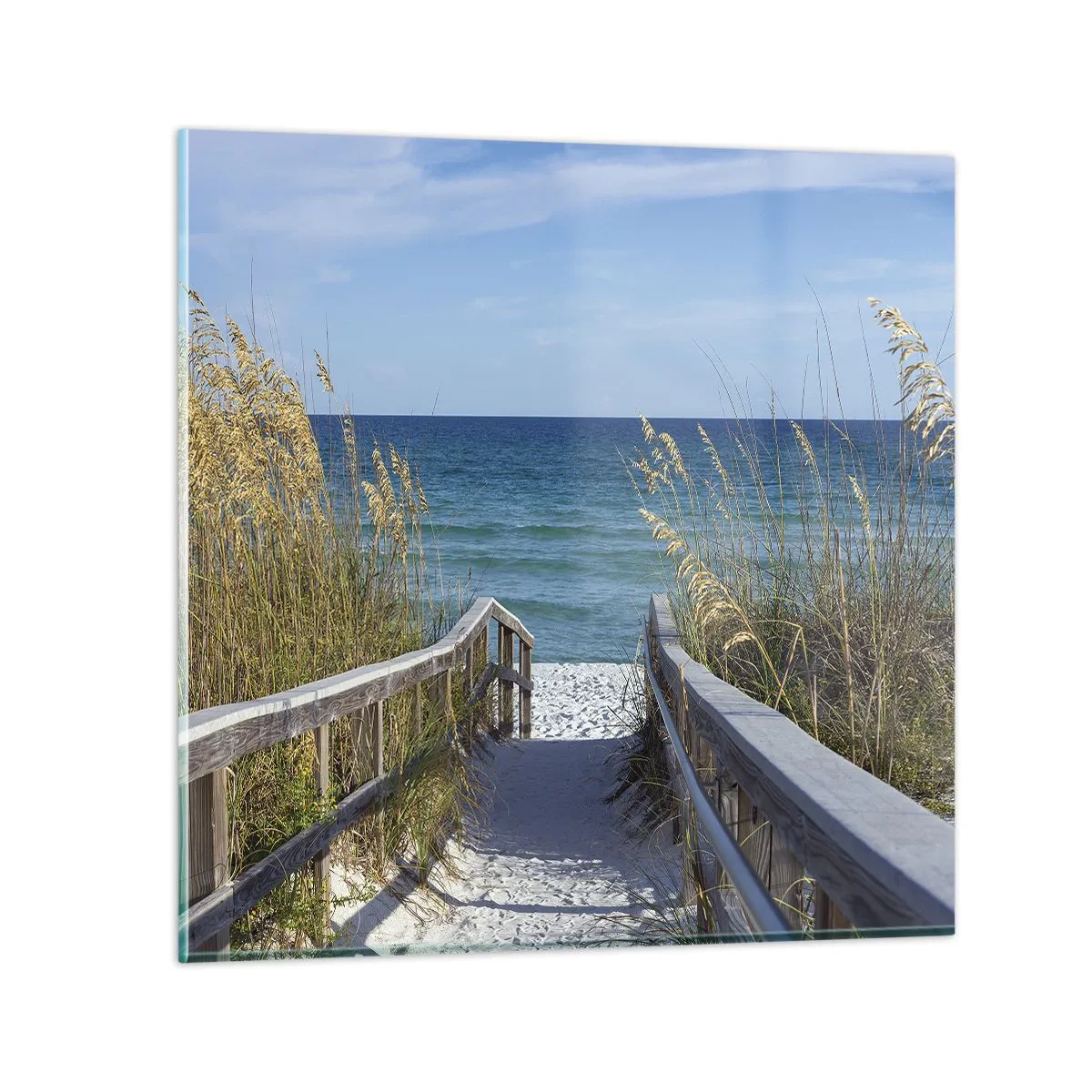 Quadro em vidro - Ao sol, ao vento - 60x60 cm