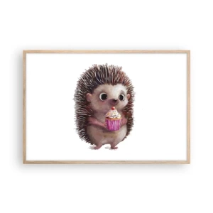 Pôster com moldura de carvalho claro - A celebração é diária - 91x61 cm