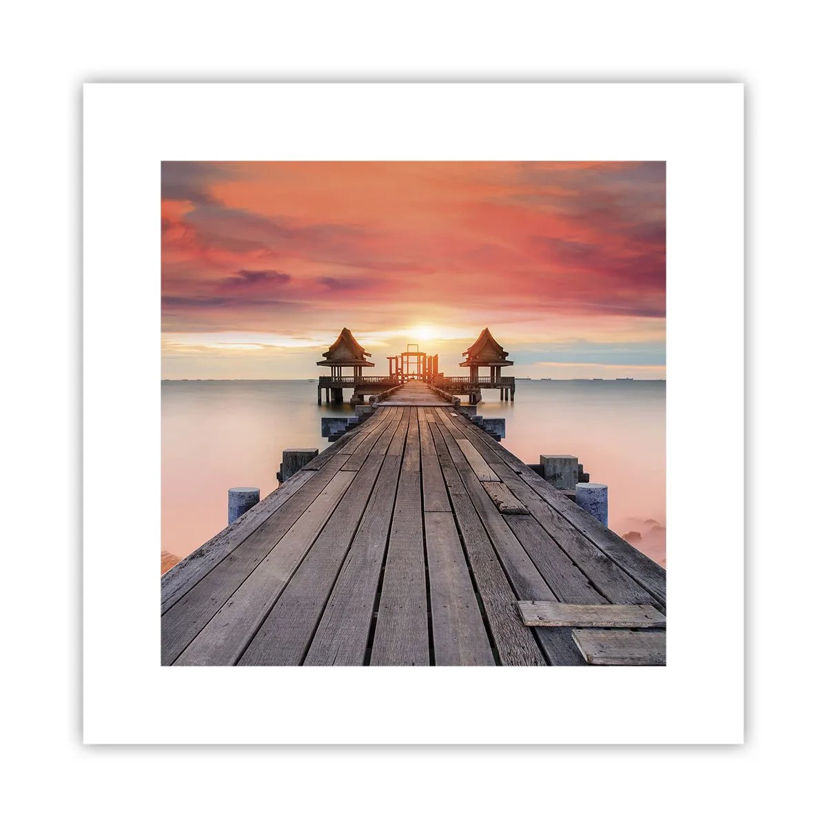 Pôster - De oeste para leste - 30x30 cm