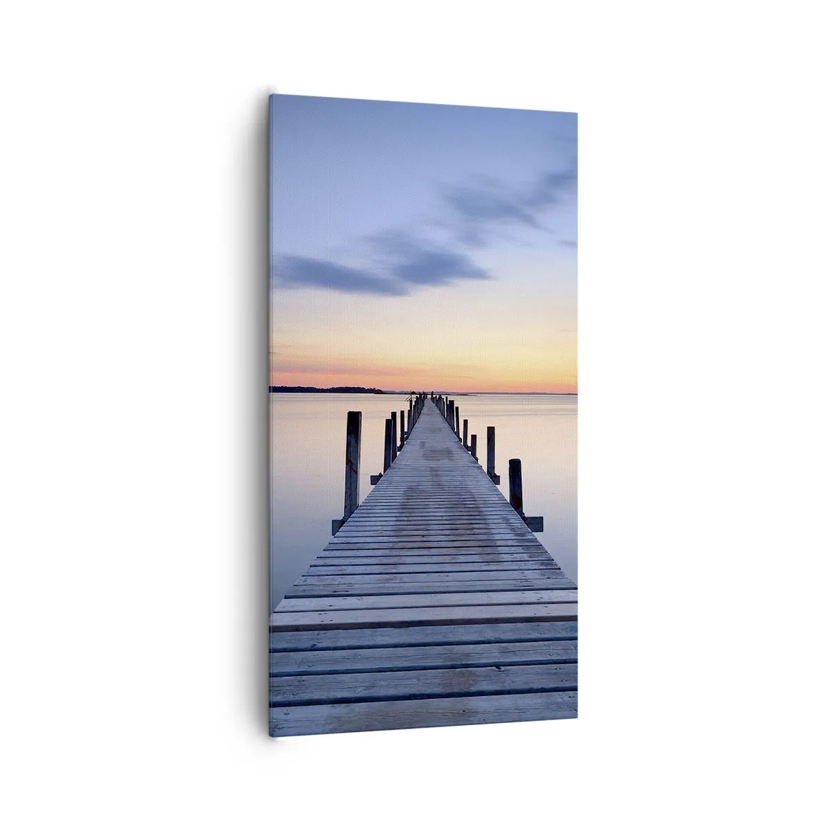 Quadro em tela - A calma de um crepúsculo sereno - 65x120 cm