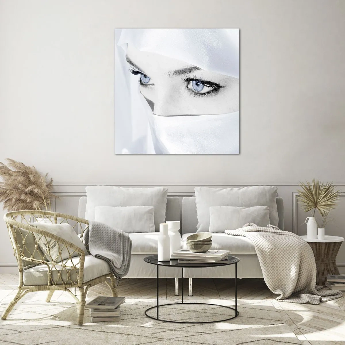 Quadro em vidro - Direto das mil e uma noites - 60x60 cm